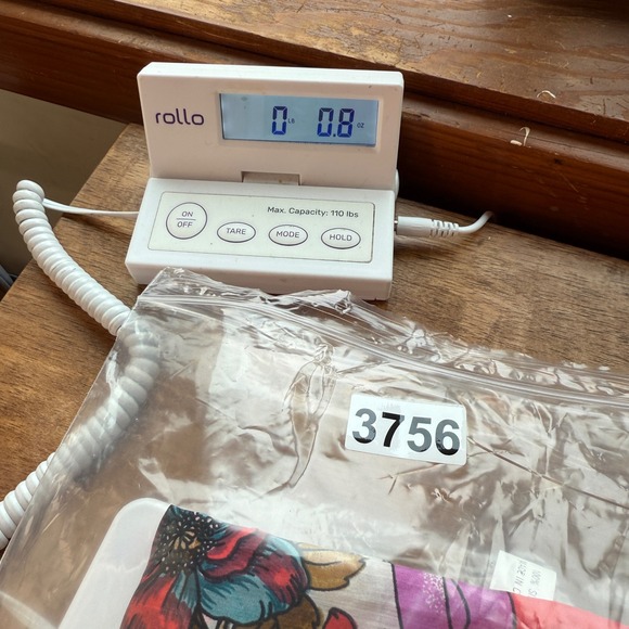 Vintage Floral Silk Scarf Hand Rolled Women's Red‎ Teal Pink Cottage Roses - Picture 8 of 8